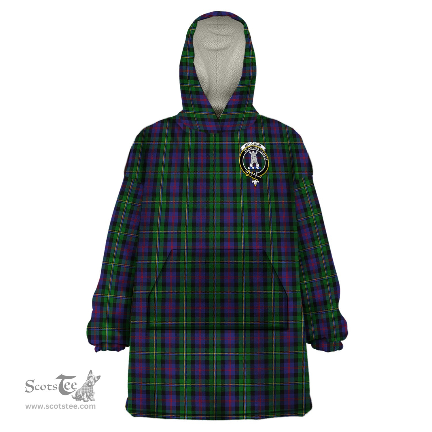 Scottish MacCallum Clan Family Crest Tartan Snuggie Hoodie Plaid Wearable Blanket Hoodie
