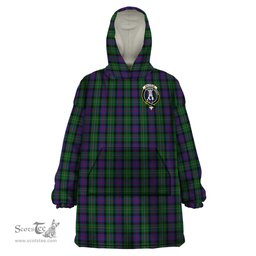 Scottish MacCallum Clan Family Crest Tartan Snuggie Hoodie Plaid Wearable Blanket Hoodie