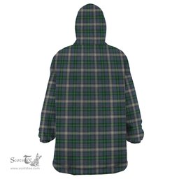 Scottish MacDowall Clan Tartan Snuggie Hoodie Plaid Wearable Blanket Hoodie