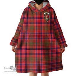 Scottish Lumsden Modern Clan Family Crest Tartan Snuggie Hoodie Plaid Wearable Blanket Hoodie