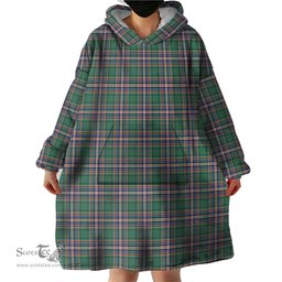 Scottish MacFarlane Hunting Ancient Clan Tartan Snuggie Hoodie Plaid Wearable Blanket Hoodie