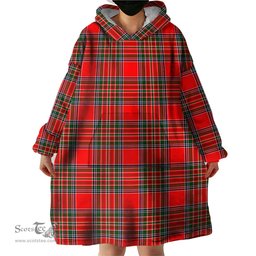 Scottish MacBain Clan Tartan Snuggie Hoodie Plaid Wearable Blanket Hoodie