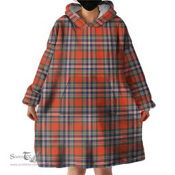 Scottish MacFarlane Ancient Clan Tartan Snuggie Hoodie Plaid Wearable Blanket Hoodie