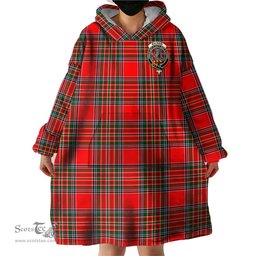 Scottish MacBain Clan Family Crest Tartan Snuggie Hoodie Plaid Wearable Blanket Hoodie