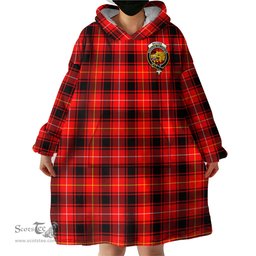 Scottish MacIver Modern Clan Family Crest Tartan Snuggie Hoodie Plaid Wearable Blanket Hoodie