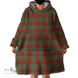 Scottish MacDonald of Kingsburgh Clan Tartan Snuggie Hoodie Plaid Wearable Blanket Hoodie