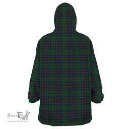 Scottish MacHardy Black Clan Tartan Snuggie Hoodie Plaid Wearable Blanket Hoodie