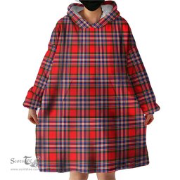 Scottish MacFarlane Modern Clan Tartan Snuggie Hoodie Plaid Wearable Blanket Hoodie
