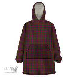 Scottish MacGowan Clan Tartan Snuggie Hoodie Plaid Wearable Blanket Hoodie