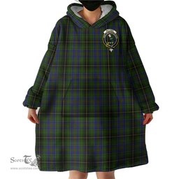 Scottish MacInnes Clan Family Crest Tartan Snuggie Hoodie Plaid Wearable Blanket Hoodie