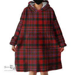 Scottish MacAlister Clan Tartan Snuggie Hoodie Plaid Wearable Blanket Hoodie