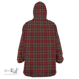 Scottish Lindsay Weathered Clan Tartan Snuggie Hoodie Plaid Wearable Blanket Hoodie