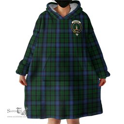 Scottish MacIntyre Clan Family Crest Tartan Snuggie Hoodie Plaid Wearable Blanket Hoodie