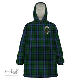 Scottish MacIntyre Clan Family Crest Tartan Snuggie Hoodie Plaid Wearable Blanket Hoodie