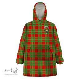 Scottish MacGregor Modern Clan Family Crest Tartan Snuggie Hoodie Plaid Wearable Blanket Hoodie