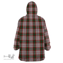 Scottish Lindsay Dress Red Clan Tartan Snuggie Hoodie Plaid Wearable Blanket Hoodie