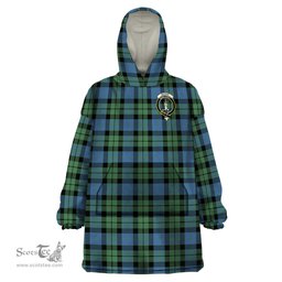 Scottish MacKay Ancient Clan Family Crest Tartan Snuggie Hoodie Plaid Wearable Blanket Hoodie
