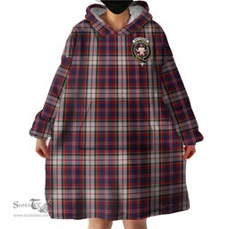 Scottish MacFarlane Dress Clan Family Crest Tartan Snuggie Hoodie Plaid Wearable Blanket Hoodie