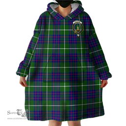 Scottish MacIntyre Hunting Modern Clan Family Crest Tartan Snuggie Hoodie Plaid Wearable Blanket Hoodie
