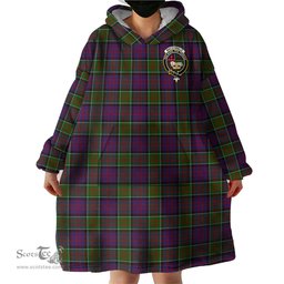 Scottish MacDonald of Clan Ranald Modern Clan Family Crest Tartan Snuggie Hoodie Plaid Wearable Blanket Hoodie