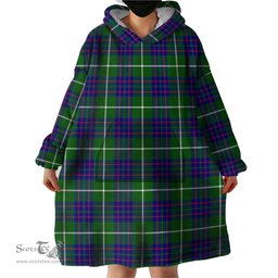 Scottish MacIntyre Hunting Modern Clan Tartan Snuggie Hoodie Plaid Wearable Blanket Hoodie