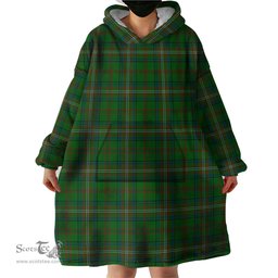 Scottish MacClure Hunting Clan Tartan Snuggie Hoodie Plaid Wearable Blanket Hoodie