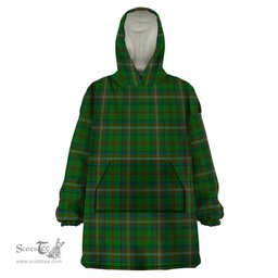 Scottish MacClure Hunting Clan Tartan Snuggie Hoodie Plaid Wearable Blanket Hoodie