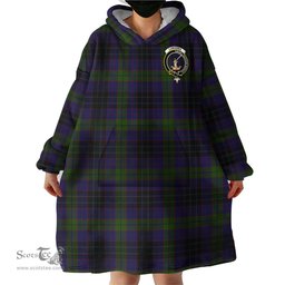 Scottish Lumsden Hunting Clan Family Crest Tartan Snuggie Hoodie Plaid Wearable Blanket Hoodie