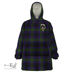 Scottish Lumsden Hunting Clan Family Crest Tartan Snuggie Hoodie Plaid Wearable Blanket Hoodie
