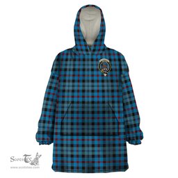 Scottish MacCorquodale Clan Family Crest Tartan Snuggie Hoodie Plaid Wearable Blanket Hoodie
