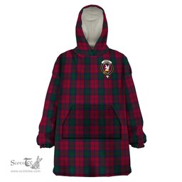 Scottish Lindsay Clan Family Crest Tartan Snuggie Hoodie Plaid Wearable Blanket Hoodie