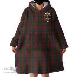 Scottish Logan Clan Family Crest Tartan Snuggie Hoodie Plaid Wearable Blanket Hoodie