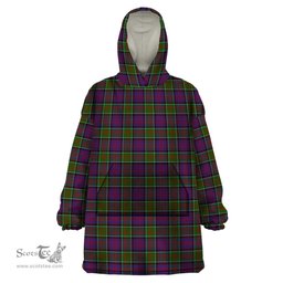 Scottish MacDonald of Clan Ranald Modern Clan Tartan Snuggie Hoodie Plaid Wearable Blanket Hoodie