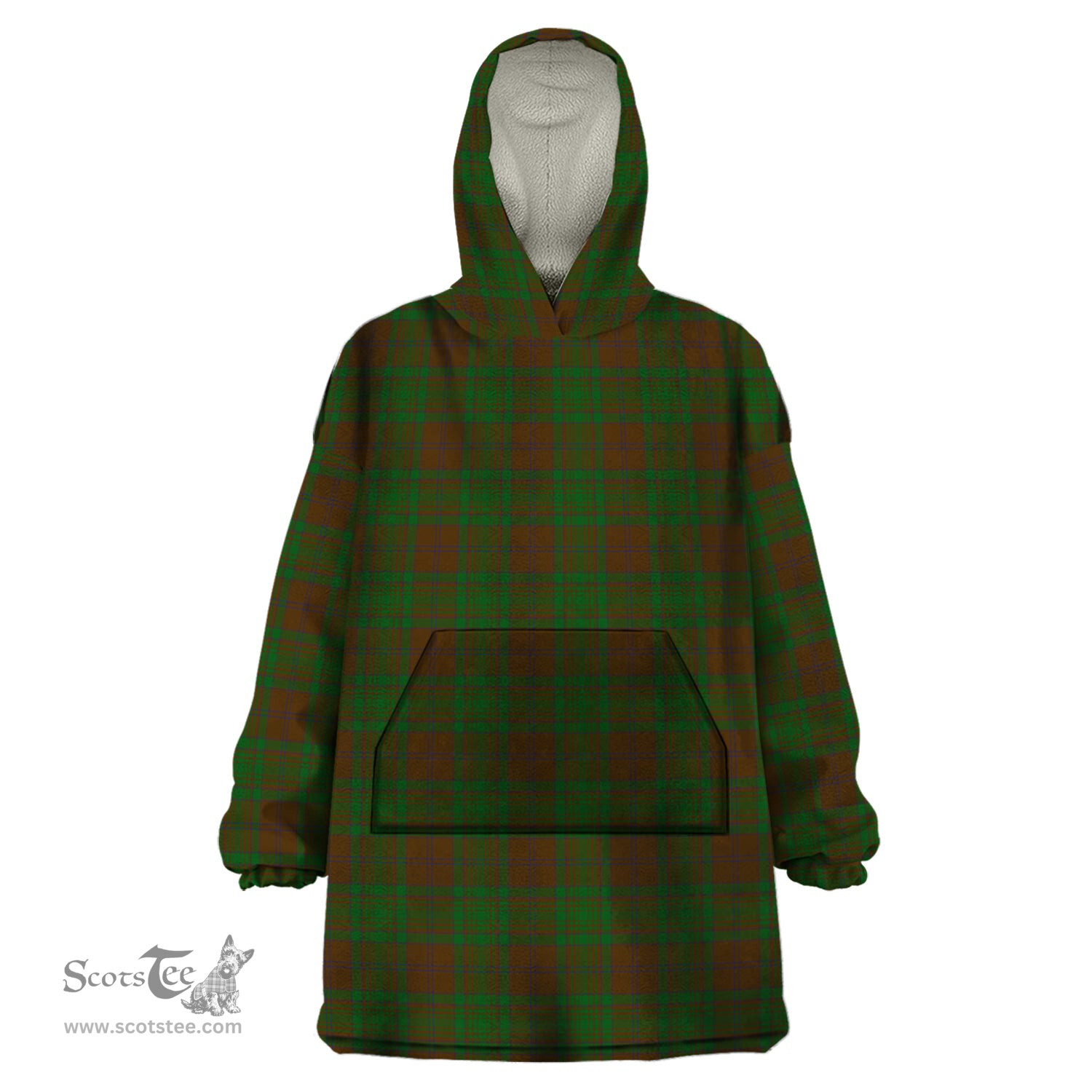 Scottish MacAlister of Glenbarr Hunting Clan Tartan Snuggie Hoodie Plaid Wearable Blanket Hoodie