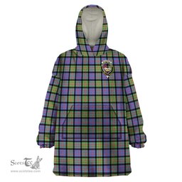 Scottish MacDonald Ancient Clan Family Crest Tartan Snuggie Hoodie Plaid Wearable Blanket Hoodie