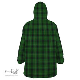 Scottish MacArthur Highland Clan Family Crest Tartan Snuggie Hoodie Plaid Wearable Blanket Hoodie