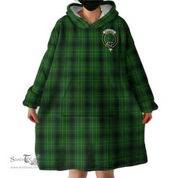Scottish MacArthur Highland Clan Family Crest Tartan Snuggie Hoodie Plaid Wearable Blanket Hoodie