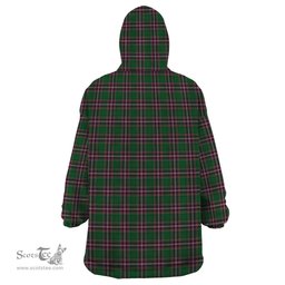 Scottish MacFarlane Hunting Clan Tartan Snuggie Hoodie Plaid Wearable Blanket Hoodie