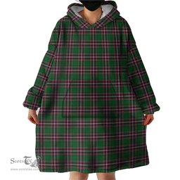 Scottish MacFarlane Hunting Clan Tartan Snuggie Hoodie Plaid Wearable Blanket Hoodie