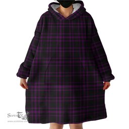 Scottish Leonard Hunting Clan Tartan Snuggie Hoodie Plaid Wearable Blanket Hoodie
