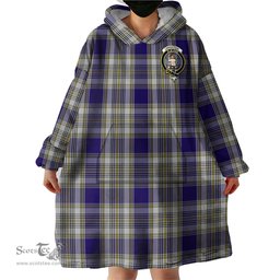 Scottish Livingston Dress Clan Family Crest Tartan Snuggie Hoodie Plaid Wearable Blanket Hoodie