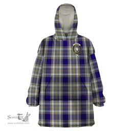 Scottish Livingston Dress Clan Family Crest Tartan Snuggie Hoodie Plaid Wearable Blanket Hoodie