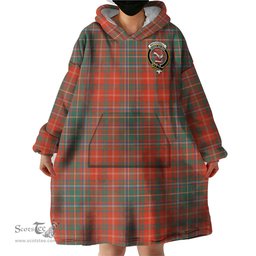 Scottish MacDougall Ancient Clan Family Crest Tartan Snuggie Hoodie Plaid Wearable Blanket Hoodie