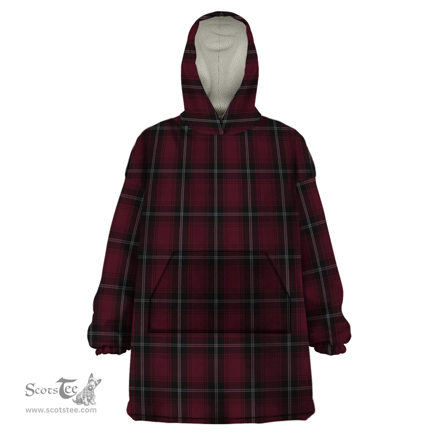 Scottish Llewellen of Wales Clan Tartan Snuggie Hoodie Plaid Wearable Blanket Hoodie