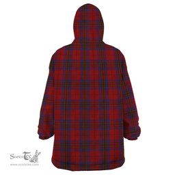 Scottish Leslie Red Clan Tartan Snuggie Hoodie Plaid Wearable Blanket Hoodie