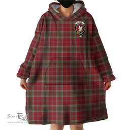 Scottish Lindsay Weathered Clan Family Crest Tartan Snuggie Hoodie Plaid Wearable Blanket Hoodie