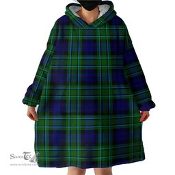 Scottish MacCallum Modern Clan Tartan Snuggie Hoodie Plaid Wearable Blanket Hoodie