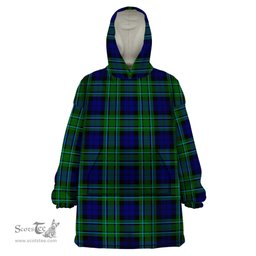 Scottish MacCallum Modern Clan Tartan Snuggie Hoodie Plaid Wearable Blanket Hoodie