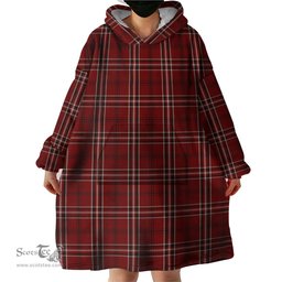Scottish Lougheed Clan Tartan Snuggie Hoodie Plaid Wearable Blanket Hoodie
