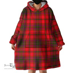Scottish MacDougall Modern Clan Tartan Snuggie Hoodie Plaid Wearable Blanket Hoodie